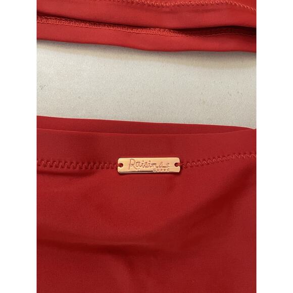 Raisins Swim Bikini Swimwear Ruched High Waist Swimsuit - Picture 9 of 10